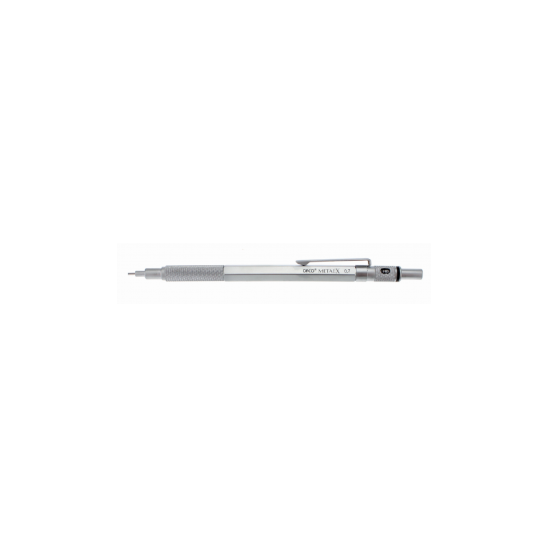 Creion mecanic, mina 0.7 mm, corp din metal, argintiu