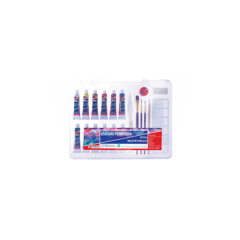 CULORI TEMPERA SETUL INCEPATORULUI DACO CU122 CULORI TEMPERA SETUL INCEPATORULUI DACO CU122