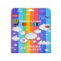 Set 24 creioane colorate hexagonale, culori intense, corp din lemn
