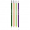 Creion grafit flexibil HB, cu radiera, hexagonal, 72 buc/cutie - S-COOL