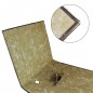 Biblioraft marmorat, cotor 8 cm, deschidere 180 de grade, capacitate 500 de coli, bordura metalica