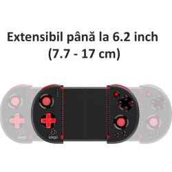 Gamepad telescopic pentru telefon, Bluetooth, incarcare USB, TURBO