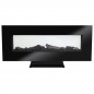 Semineu electric de perete, cu talpa, efect flacara, termostat electric, control telecomanda, 107 x 50 x 24 cm