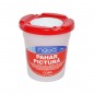 Pahar pictura, cu capac suport pensula, material plastic, 175 ml Pahar pictura, cu capac suport pensula, material plastic, 175 ml