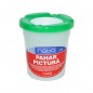 Pahar pictura, cu capac suport pensula, material plastic, 175 ml