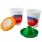 Pahar pictura, cu capac suport pensula, material plastic, 175 ml Pahar pictura, cu capac suport pensula, material plastic, 175 ml