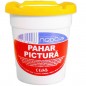 Pahar pictura, cu capac suport pensula, material plastic, 175 ml Pahar pictura, cu capac suport pensula, material plastic, 175 ml