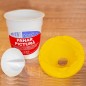 Pahar pictura, cu capac suport pensula, material plastic, 175 ml