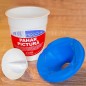 Pahar pictura, cu capac suport pensula, material plastic, 175 ml Pahar pictura, cu capac suport pensula, material plastic, 175 ml
