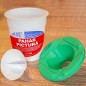 Pahar pictura, cu capac suport pensula, material plastic, 175 ml