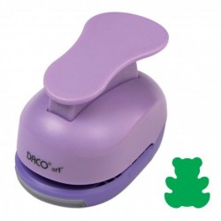 Perforator lucru manual, model ursulet, dimensiune perforare 2.5 cm si 5 cm, plastic