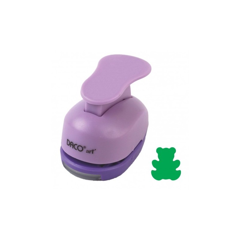 Perforator lucru manual, model ursulet, dimensiune perforare 2.5 cm si 5 cm, plastic