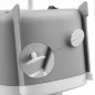 Aeroterma de podea, 600W, termostat reglabil, protectie la supraincalzire, dimensiune 12 x 10 x 20 cm, alb