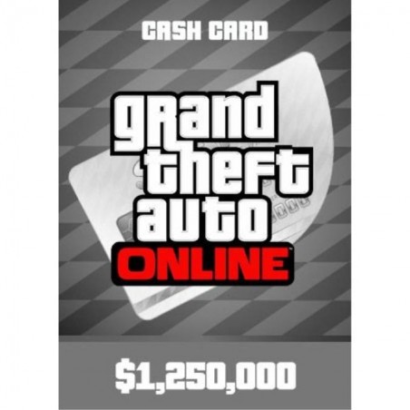 Joc GTA V - Great White Shark Cash Card 1.25M Rockstar Social Club Key Global PC (Cod Activare Instant)
