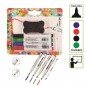 Set 4 markere si burete pentru tabla magnetica, 13 cm, uscare rapida Set 4 markere si burete pentru tabla magnetica, 13 cm, uscare rapida