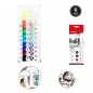 Vopsea pentru textile, set 12 culori, cantitate 6 ml Vopsea pentru textile, set 12 culori, cantitate 6 ml