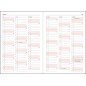 Agenda organizare zilnica, 360 pagini A5, hartie alba, semn de carte