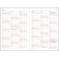 Agenda planificare zilnica, 352 pagini offset si 8 atlas, format A5, hartie 70g/mp, semn de carte