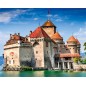 Calendar de perete, model castel, 13 file, spira metalica, 33 x 48 cm