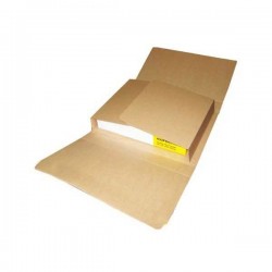 Cutie carton pentru carte, 260x175x70 mm, natur, microondula E 360 g/mp