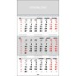 Calendar de perete triptic, personalizabil, 12 file, hartie offset 90 g/mp, gri, 33 x 48 cm Calendar de perete triptic, personalizabil, 12 file, hartie offset 90 g/mp, gri, 33 x 48 cm
