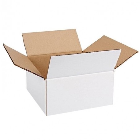 Cutie carton 205x135x200 mm, alb, 3 straturi CO3 470 g/mp