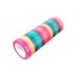 Banda adeziva multicolor, set 12 bucati, aplicare universala