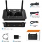 Transmitator/receptor audio Bluetooth 5.0, antena duala, Dual Stream, Bypass 3 in 1, AUX 3.5/RCA/Optic Transmitator/receptor audio Bluetooth 5.0, antena duala, Dual Stream, Bypass 3 in 1, AUX 3.5/RCA/Optic