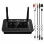 Transmitator/receptor audio Bluetooth 5.0, antena duala, Dual Stream, Bypass 3 in 1, AUX 3.5/RCA/Optic Transmitator/receptor audio Bluetooth 5.0, antena duala, Dual Stream, Bypass 3 in 1, AUX 3.5/RCA/Optic