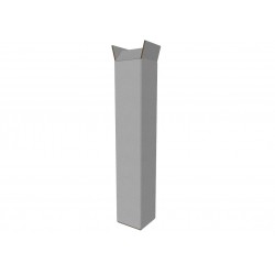 Cutie carton 80x80x630 mm, alb, 3 straturi CO3 470 g/mp