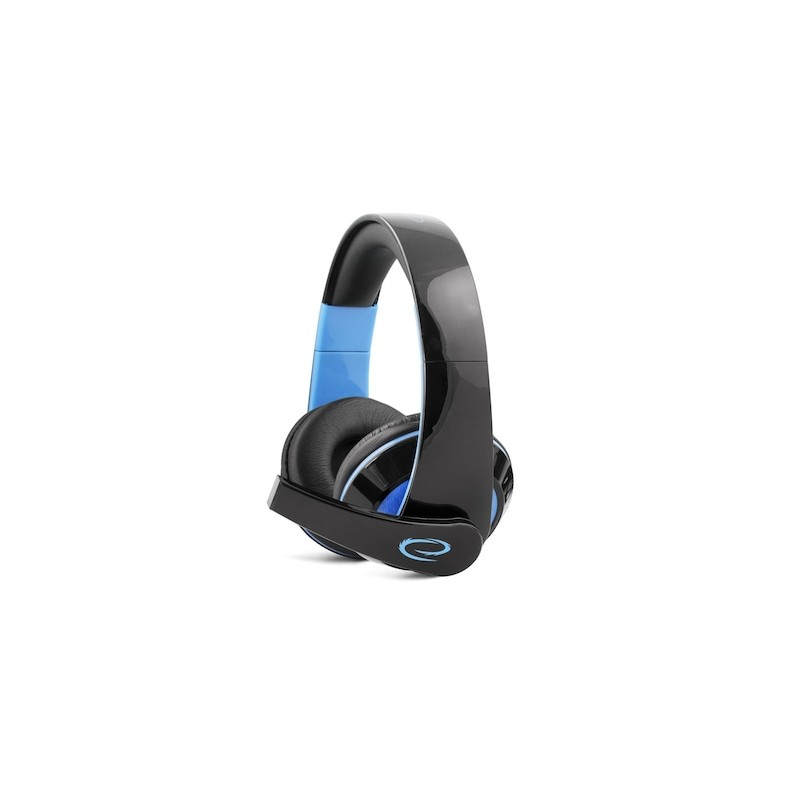 Casti gaming  Esperanza Crow, control volum, microfon incorporat, frecventa 20 - 20000Hz, 32 Ohm, 105dB, negru/albastru