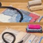 Sac pentru vidat haine prin vacuum, transparent, dimensiune 70 x 100 cm