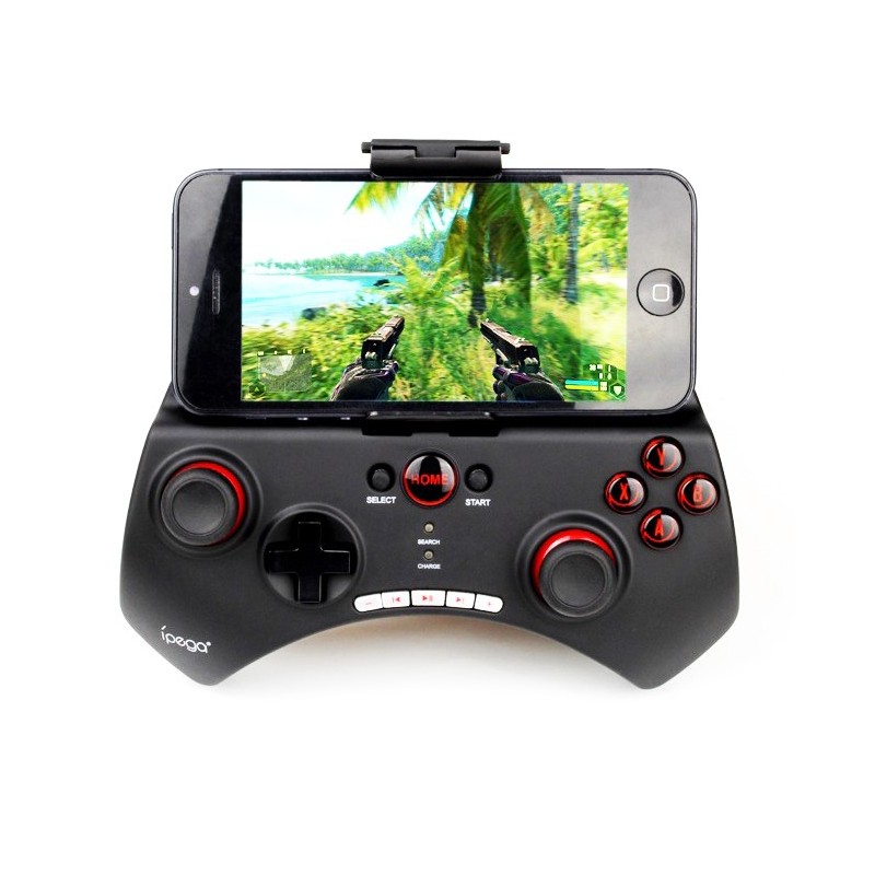 Controler Bluetooth iPega, Gamepad cu stand smartphone maxim 5.5 inch, Android