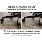 Covoras protectie pardoseala,140x100 cm, transparent, aspect mat, grosime 0.5 mm, PVC, RESIGILAT