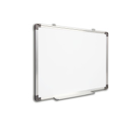 Tabla magnetica cu rama din aluminiu, suprafata lacuita, dimensiuni 60x90 cm