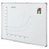 Tabla magnetica cu rama din aluminiu, suprafata lacuita, dimensiuni 60x90 cm