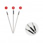 Set 3 pensule pictura, varf rotund si oblic, nr. 1,3,5, corp lemn