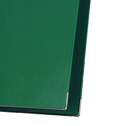 Biblioraft documente A4, capacitate 350 coli, bordura metalica, eticheta interschimbabila, verde