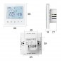 Termostat digital WiFi, control smartphone Android, iOS, display LCD touchscreen, programabil