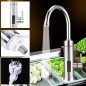 Robinet electric 3000W, afisaj LED temperatura apa, inox, 220V, rotire 360 grade