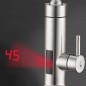 Robinet electric 3000W, afisaj LED temperatura apa, inox, 220V, rotire 360 grade