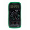Multimetru digital, afisaj LCD, comutator rotativ:20 pozitii, test diode, memorie, 9V, 6,9 cm x 13,8 cm x 3,1 cm, negru