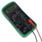 Multimetru digital, afisaj LCD, comutator rotativ:20 pozitii, test diode, memorie, 9V, 6,9 cm x 13,8 cm x 3,1 cm, negru Multimetru digital, afisaj LCD, comutator rotativ:20 pozitii, test diode, memorie, 9V, 6,9 cm x 13,8 cm x 3,1 cm, negru
