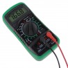 Multimetru digital, afisaj LCD, comutator rotativ:20 pozitii, test diode, memorie, 9V, 6,9 cm x 13,8 cm x 3,1 cm, negru