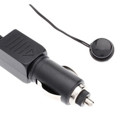 Termometru electronic auto, afisaj LCD, lungime cablu: 1,5m, 2 senzori, 75 mm x 35 mm x 15 mm, negru