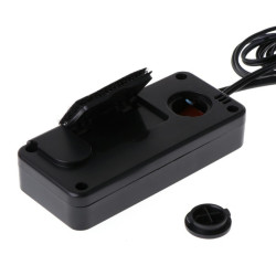Termometru electronic auto, afisaj LCD, lungime cablu: 1,5m, 2 senzori, 75 mm x 35 mm x 15 mm, negru