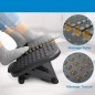 Suport ergonomic pentru picioare, inaltime ajustabila 3 pozitii, role masaj, anti-derapant, RESIGILAT