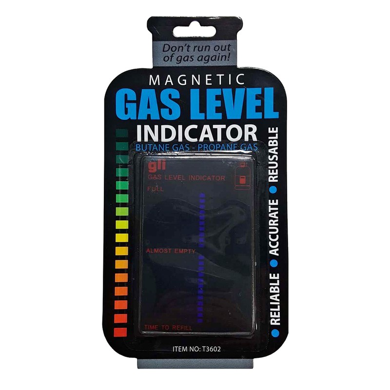 Indicator nivel gaz Maltec, prindere magnetica, 10 x 6,5 cm, negru