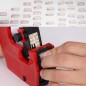 Marcator pret, 1 linie, 8 caractere, dimensiune eticheta 26 x 12 mm, actionare manuala Marcator pret, 1 linie, 8 caractere, dimensiune eticheta 26 x 12 mm, actionare manuala