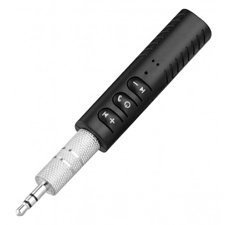 Adaptor bluetooth audio, autonomie: 8h, microfon incorporat, 18g, 5,8 x 1,5mm, negru/argintiu